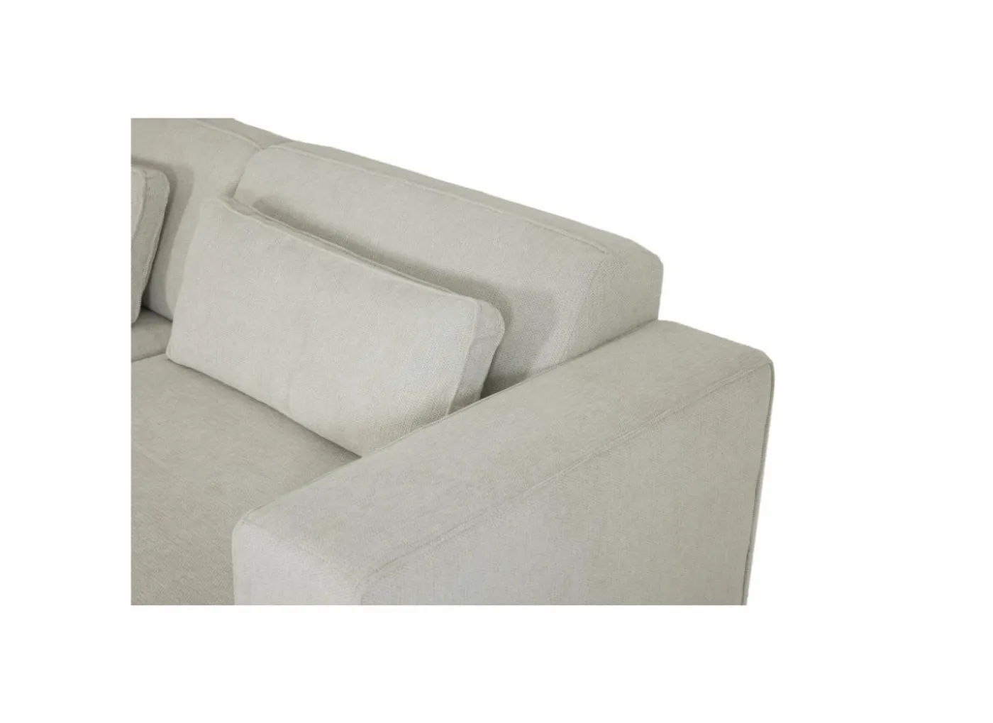 Hoeksalon Ezra 325x178cm - stof - greige
