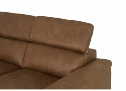 Hoeksalon Fall 213x271cm - stof - cognac met relax