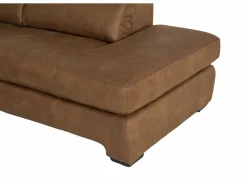 Hoeksalon Fall 271x213cm - stof - cognac met relax
