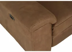 Hoeksalon Fall 271x213cm - stof - cognac met relax