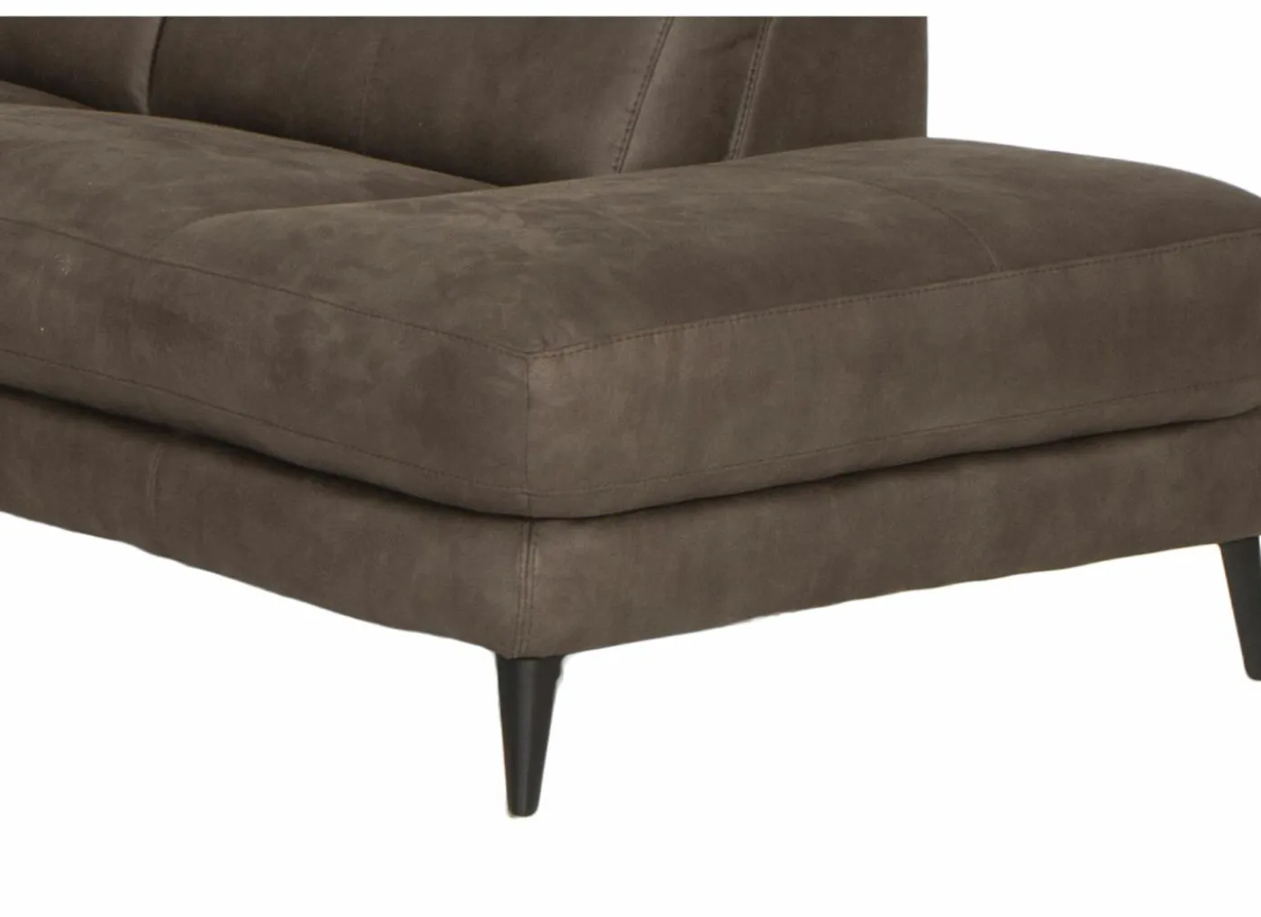 Hoeksalon Flow 287x238cm - stof - grijs