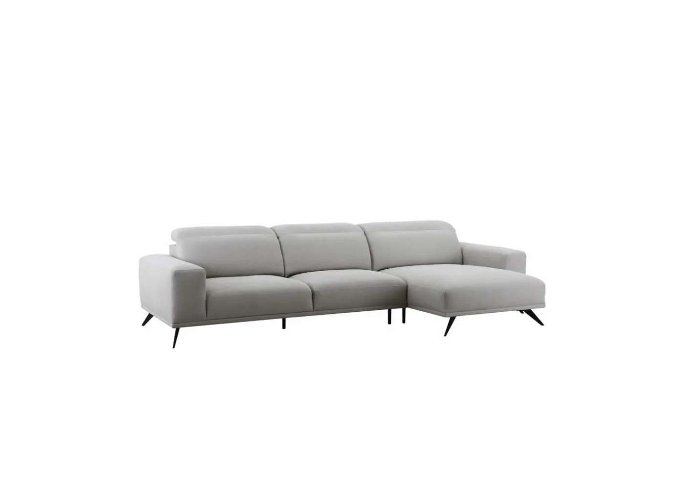 Hoeksalon Forest 340x163cm - stof - ecru