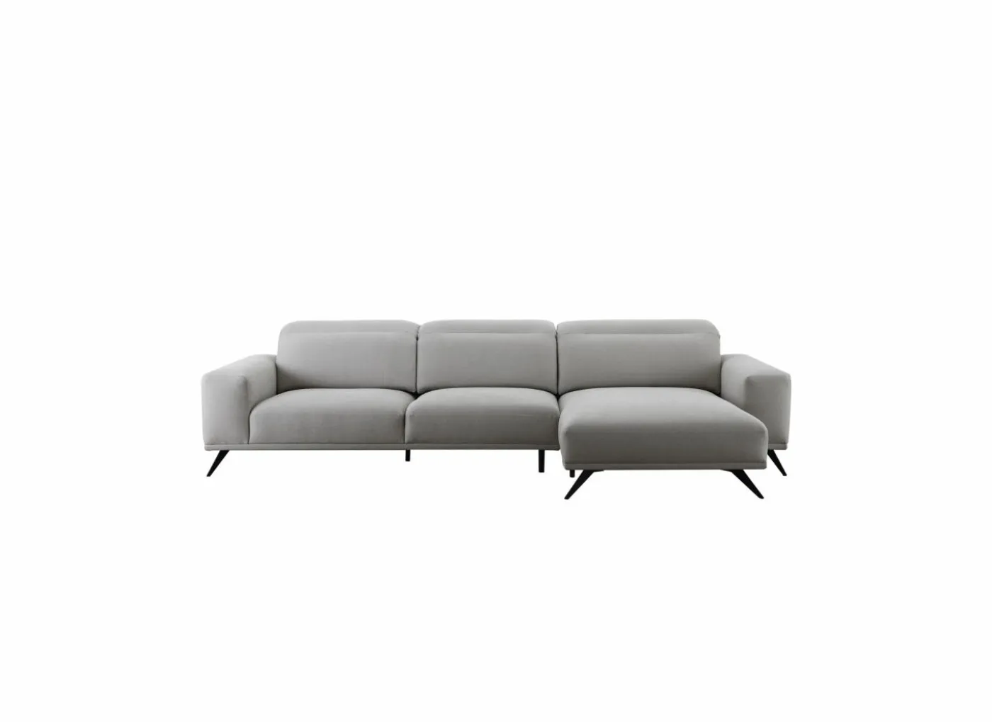 Hoeksalon Forest 340x163cm - stof - ecru
