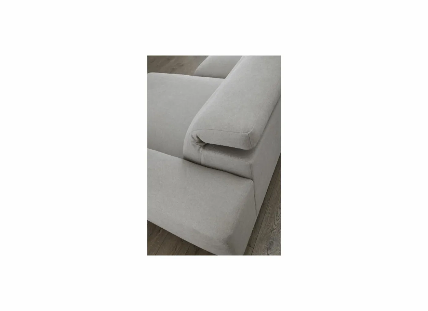 Hoeksalon Forest 340x163cm - stof - ecru