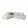 Hoeksalon Garama 281x229cm - polyester - beige