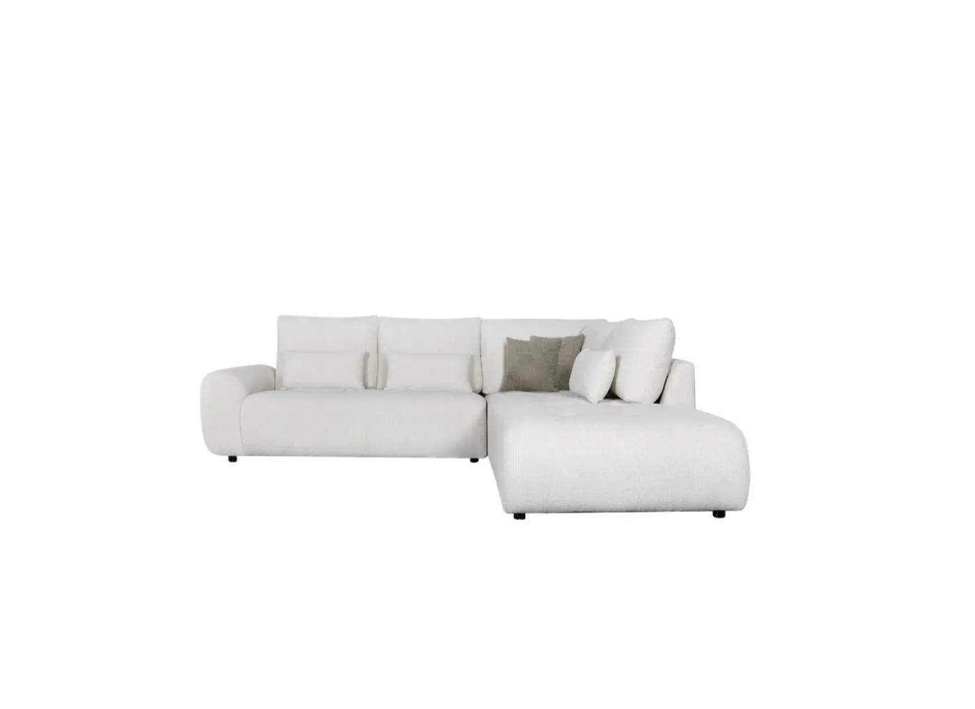 Hoeksalon Garama 281x229cm - polyester - beige