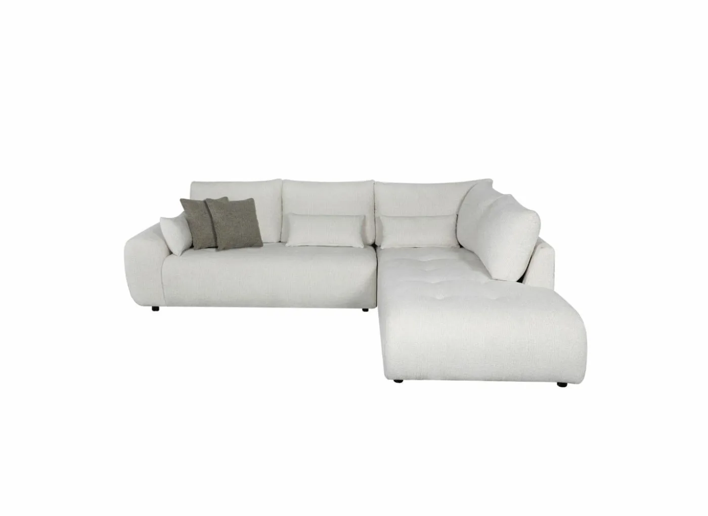 Hoeksalon Garama 281x229cm - polyester - beige