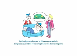Hoeksalon Helio 393x197cm - stof - lichtbeige
