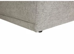 Hoeksalon Ibero 374x283cm - stof - grijs met zitdiepteverstelling