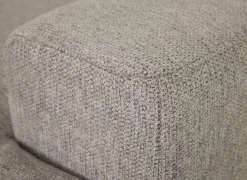 Hoeksalon Ibero 374x283cm - stof - grijs met zitdiepteverstelling
