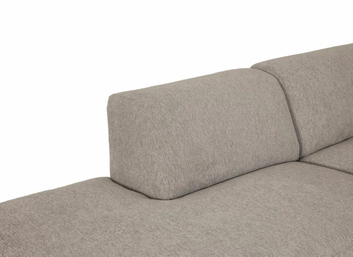 Hoeksalon Ibero 374x283cm - stof - grijs met zitdiepteverstelling