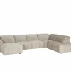 Hoeksalon Ivy 389x257cm - stof - linen