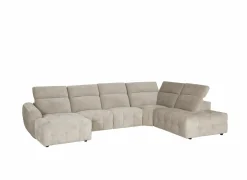 Hoeksalon Ivy 389x257cm - stof - linen met relax