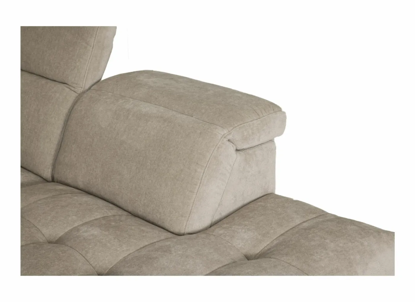 Hoeksalon Ivy 389x257cm - stof - linen met relax