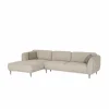 Hoeksalon Kelmis 323x178cm - stof - beige