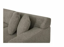 Hoeksalon Kent 390x230cm - stof - grijs