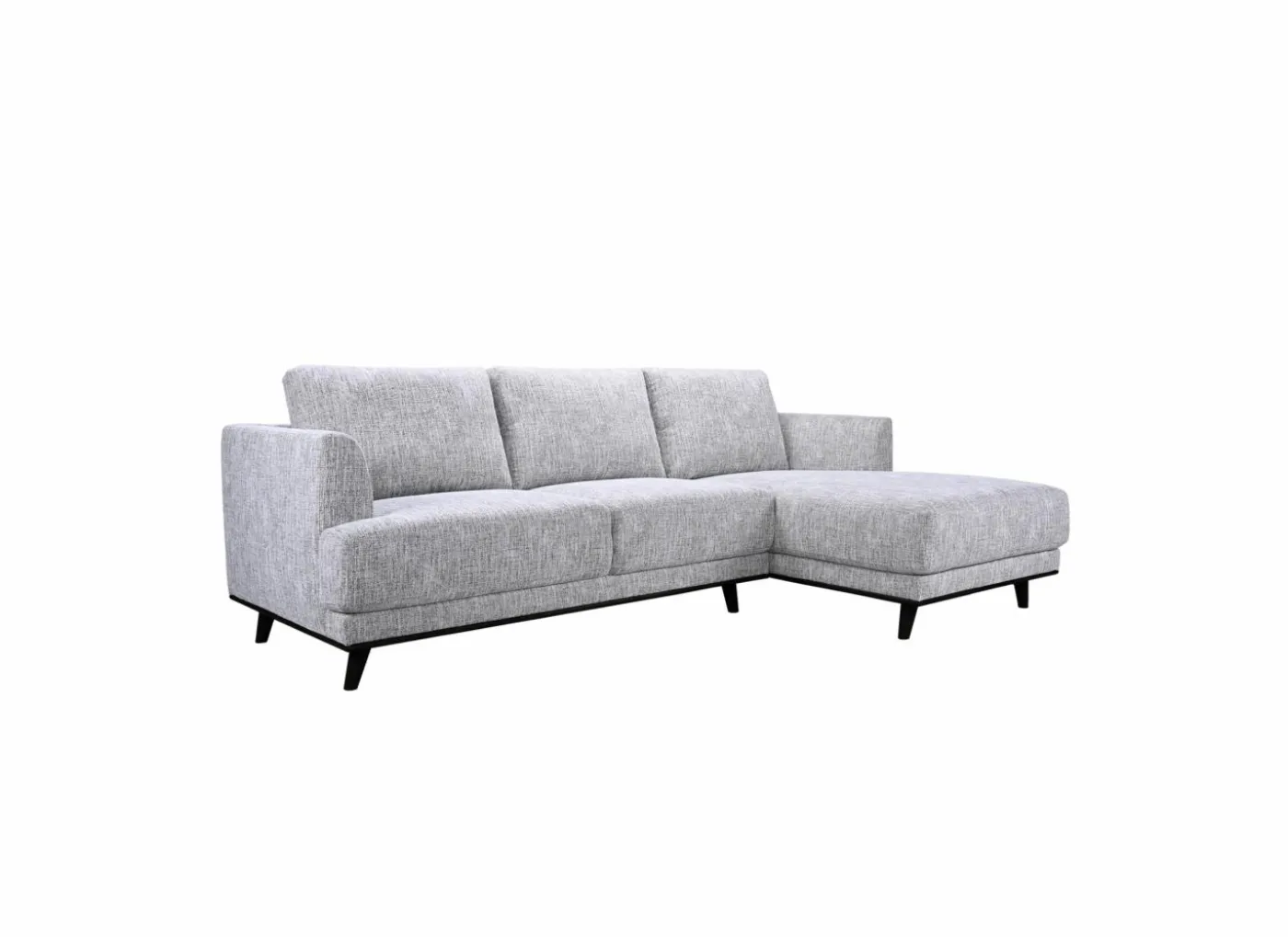Hoeksalon Lambda 248,5x151cm - stof - ivoor