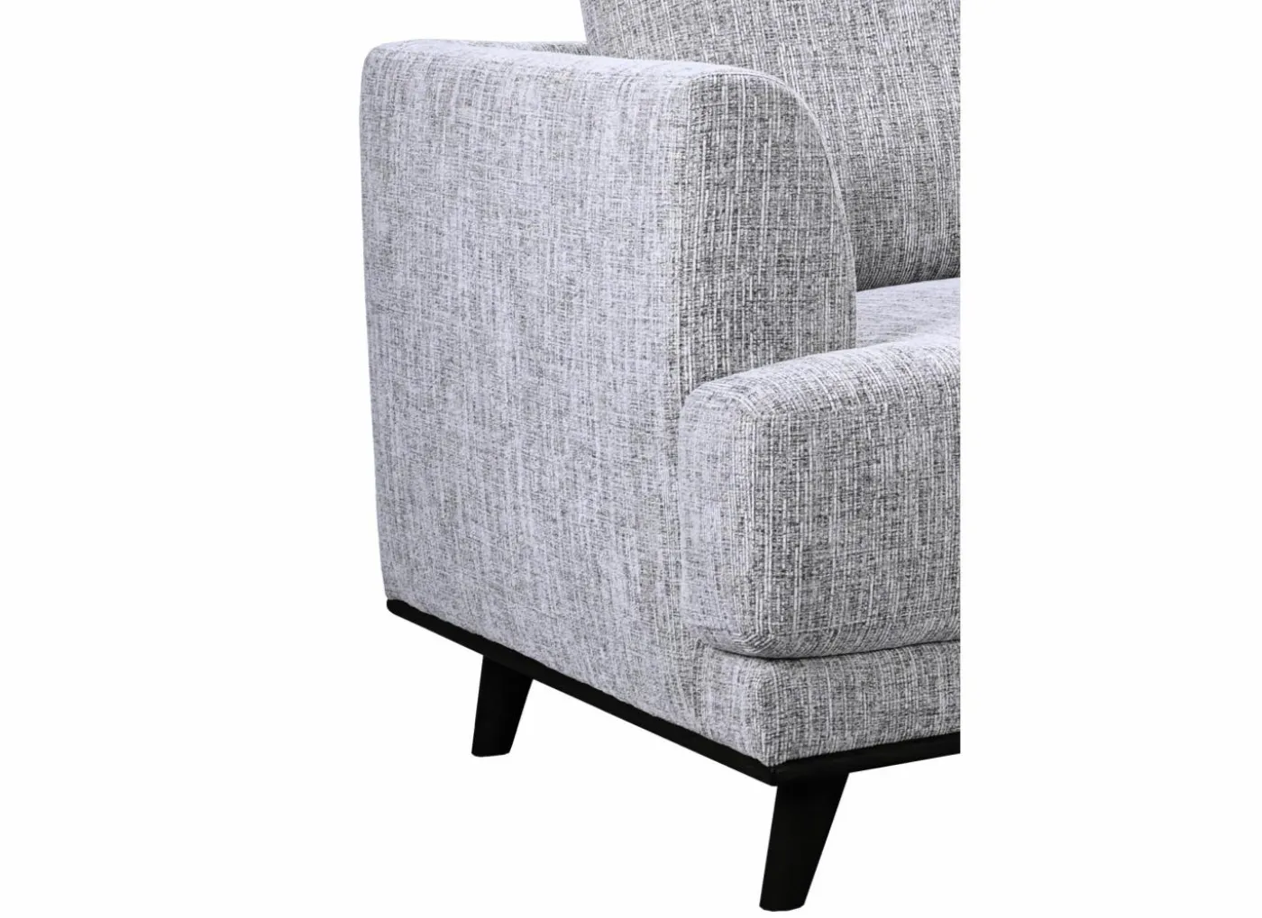 Hoeksalon Lambda 248,5x151cm - stof - ivoor