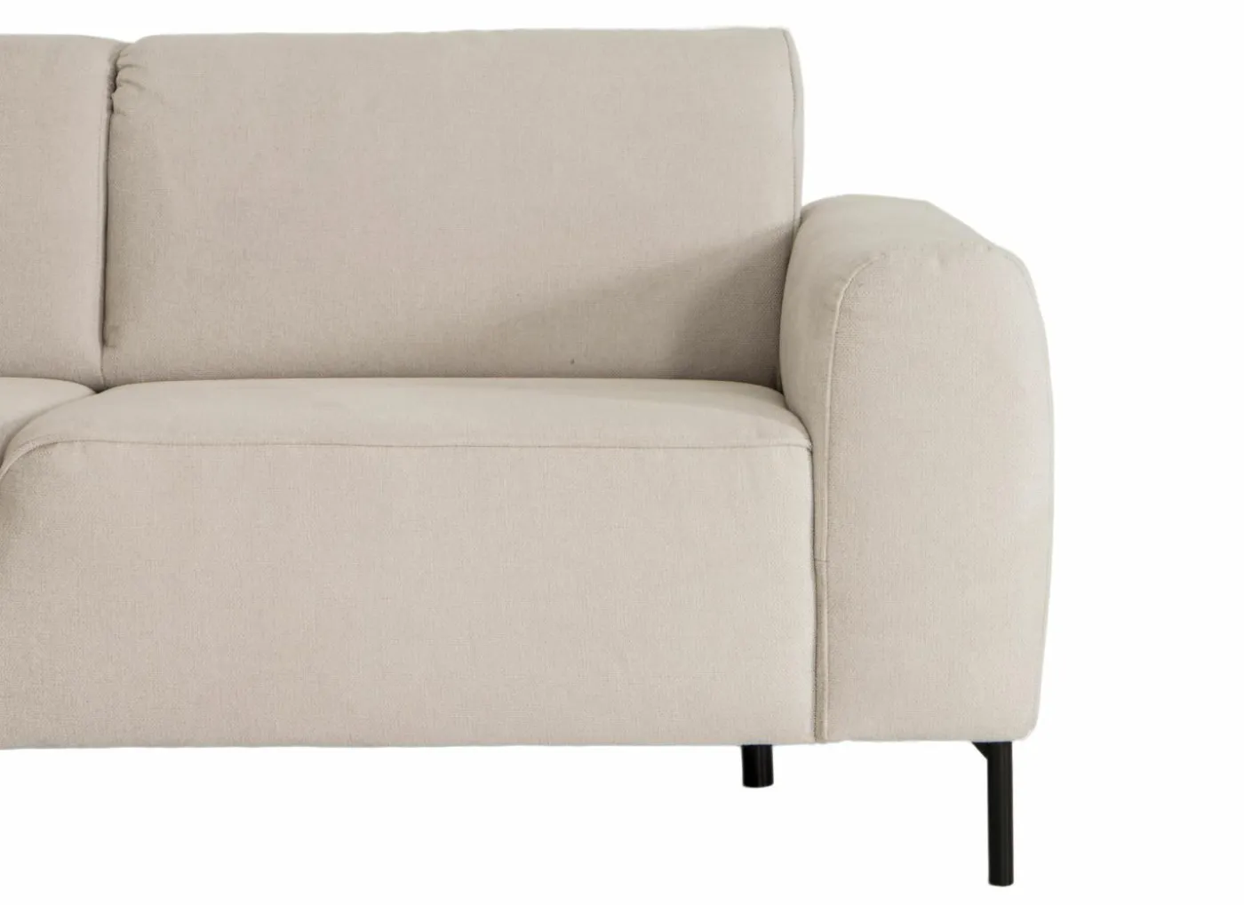 Hoeksalon Lund 370x278cm - stof - beige