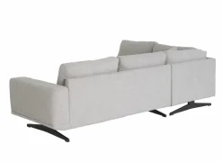 Hoeksalon Maltese  276x215cm - stof - lichtgrijs