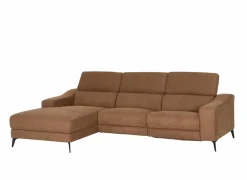 Hoeksalon Mana 272x174cm - stof - cognac