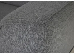 Hoeksalon Milton 302x238cm - stof - grijs met 2 elektrische relaxen