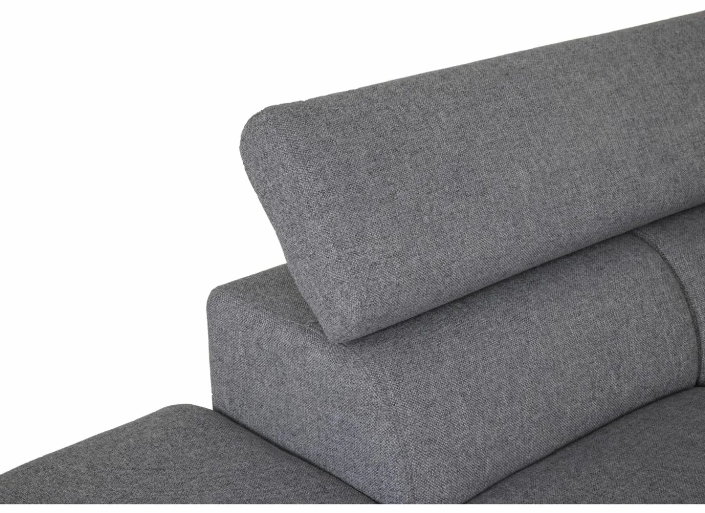 Hoeksalon Milton 302x238cm - stof - castle 153 grijs met relax