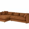 Hoeksalon Molise 300x185cm - stof - terra