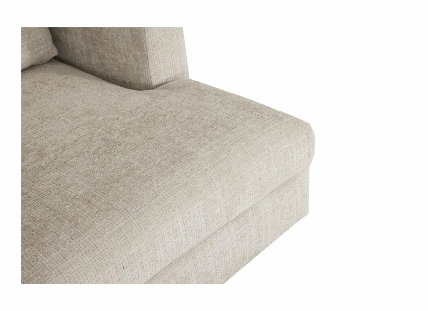 Hoeksalon New Polo 430x226cm - stof - beige