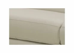 Hoeksalon Nyx 322x257cm - leder - lichtgrijs