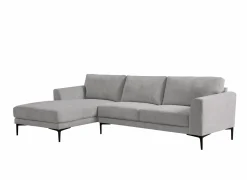 Hoeksalon Phantom  168x283cm - stof - grijs