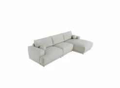 Hoeksalon Ramusio 319x169cm - stof - beige