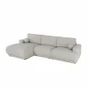 Hoeksalon Ramusio 319x169cm - stof - beige