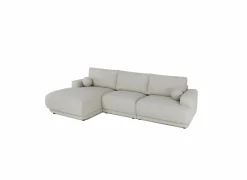 Hoeksalon Ramusio 319x169cm - stof - beige