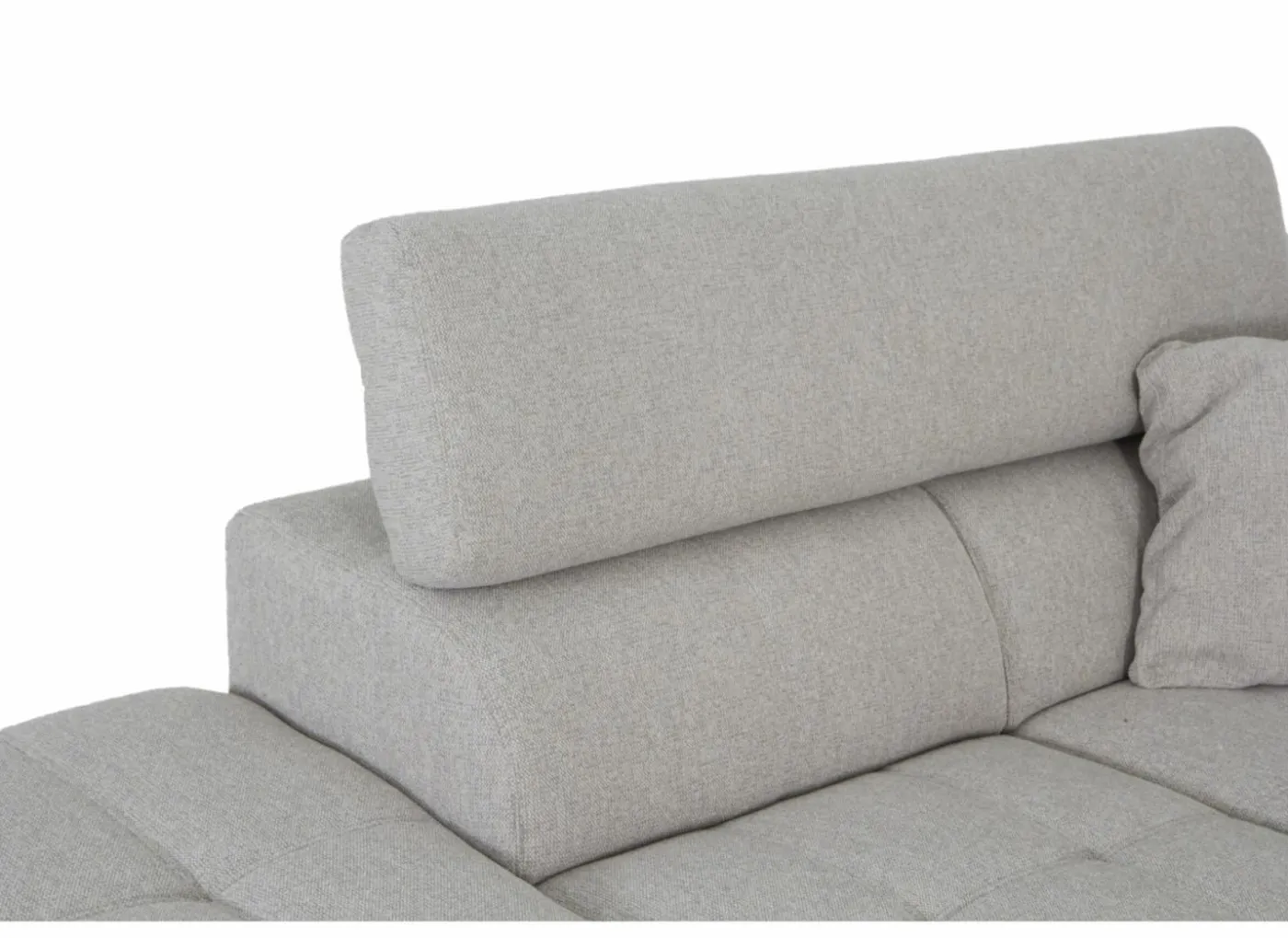 Hoeksalon Rezzo 291x226cm - stof - beige met relax