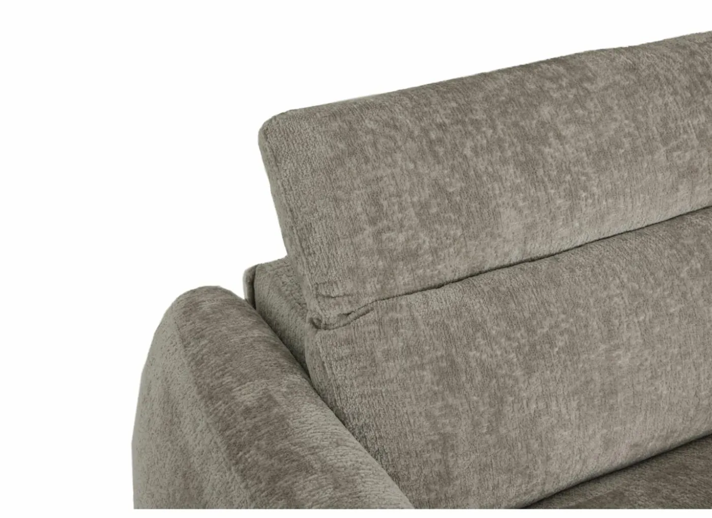 Hoeksalon Roll 362x265cm - stof - turtledove met relax & opbergruimte