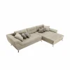 Hoeksalon San Francisco 355x218cm - stof - beige