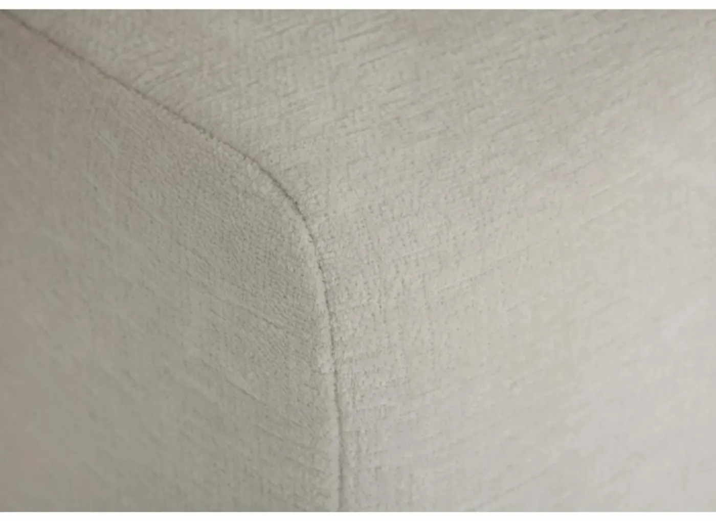 Hoeksalon Satellite-S 323x222cm - stof - naturel met poef en zitdiepteverstelling