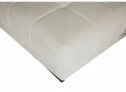 Hoeksalon Satellite-S 323x222cm - stof - naturel met poef en zitdiepteverstelling