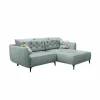 Hoeksalon Saulo 251x187cm - stof - lichtblauw