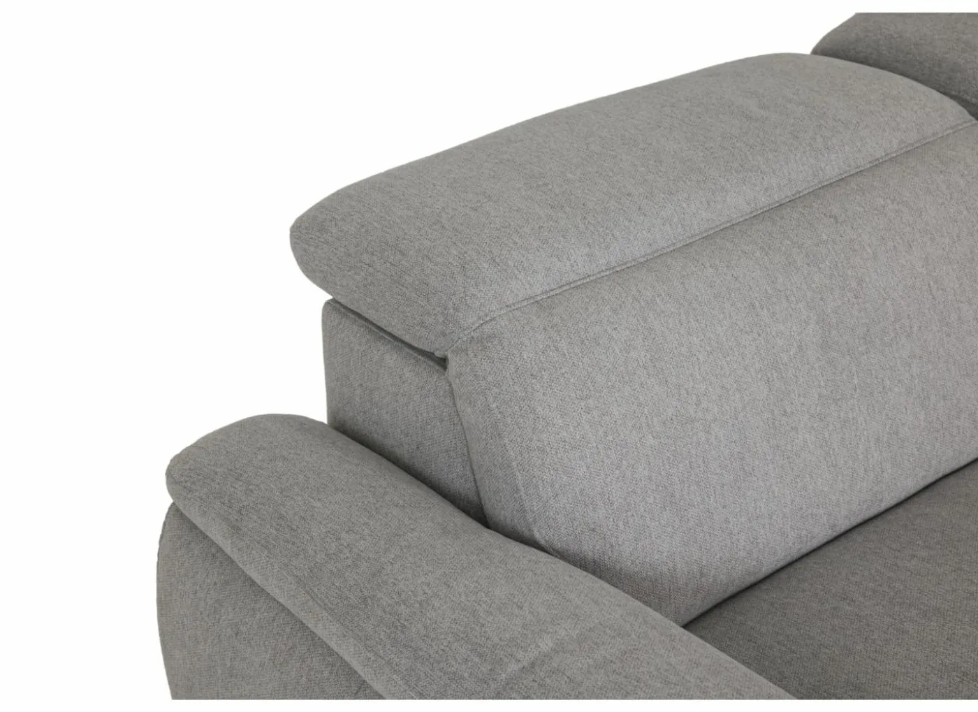 Hoeksalon Sub 302x243cm - stof - zilvergrijs met relax