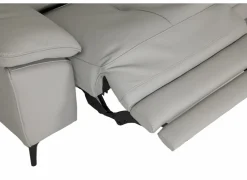 Hoeksalon Sun 298x238cm - leder - grijs