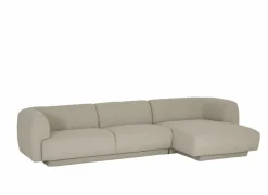 Hoeksalon Valley 284x160cm - stof - beige