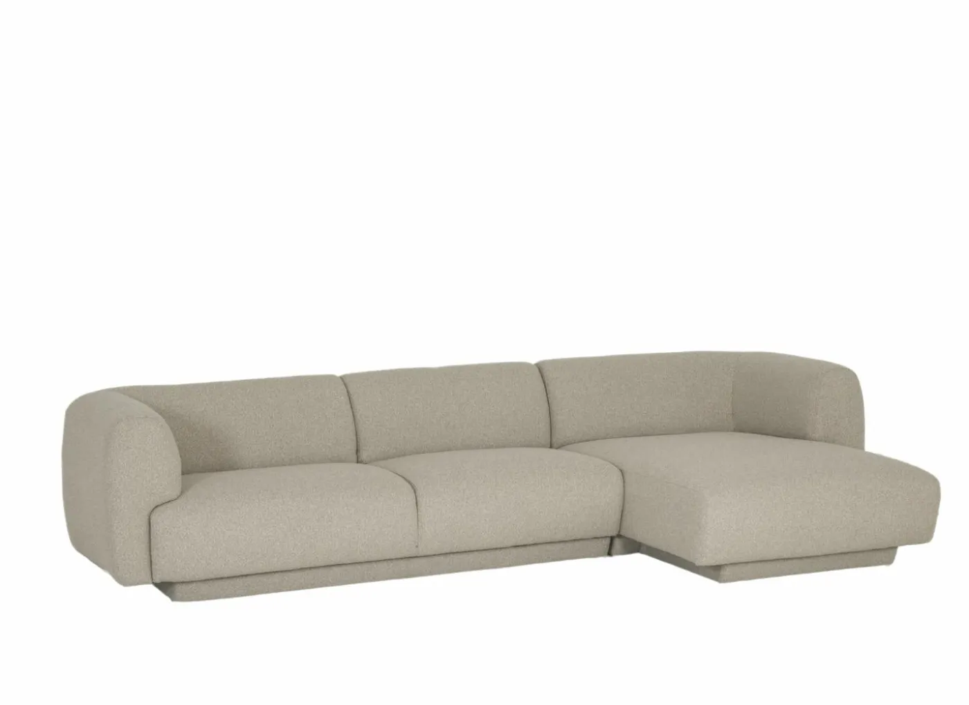 Hoeksalon Valley 284x160cm - stof - beige