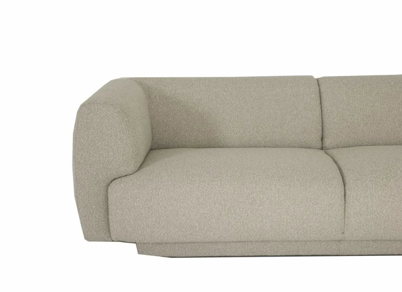 Hoeksalon Valley 284x160cm - stof - beige