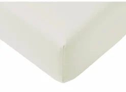 Hoeslaken Lauren 90x200cm - jersey katoen - gebroken wit