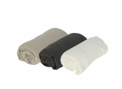 Hoeslaken Lauren 90x200cm - jersey katoen - gebroken wit