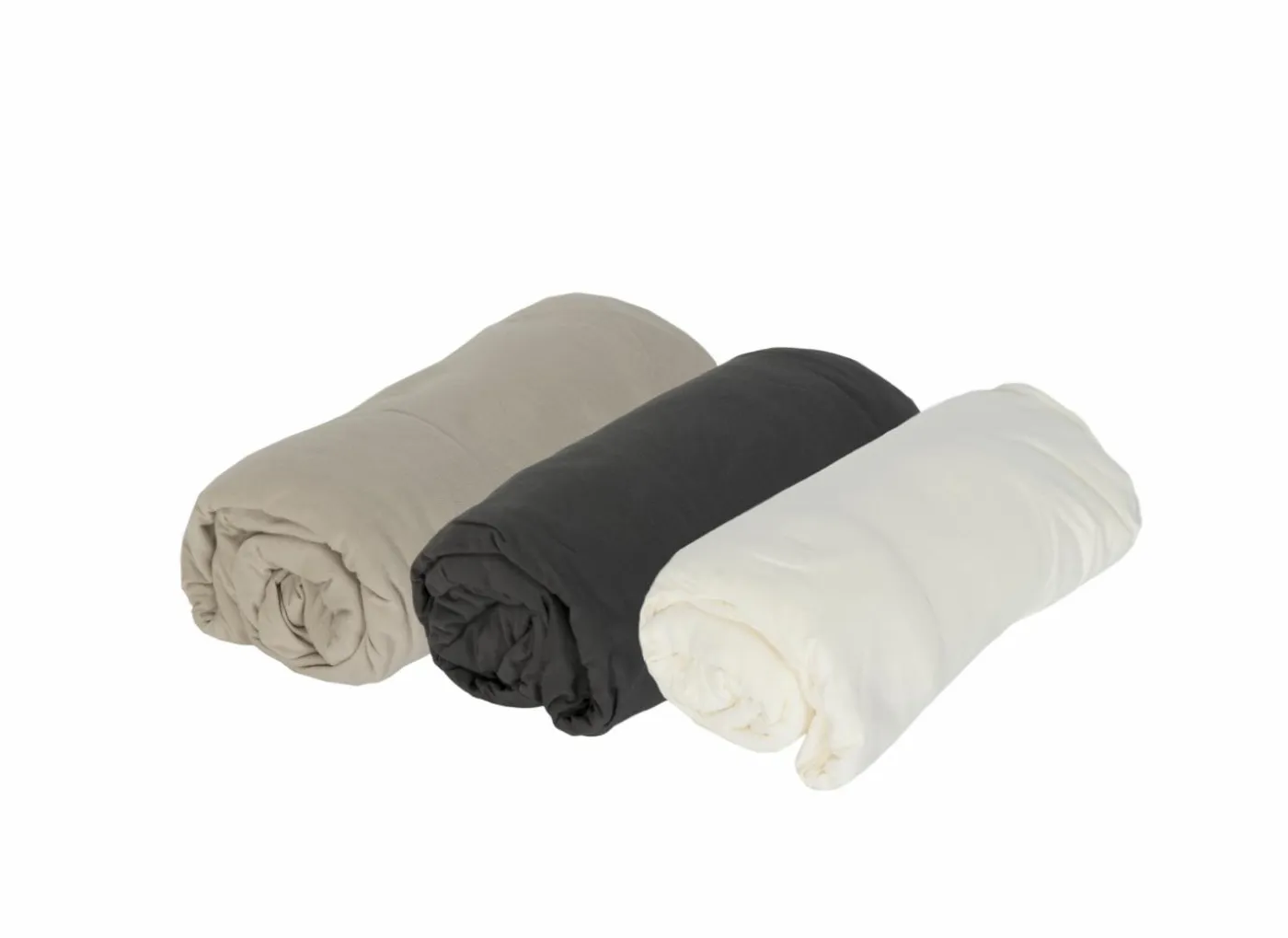 Hoeslaken Lauren 90x200cm - jersey katoen - gebroken wit