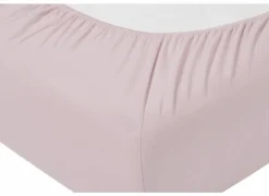 Hoeslaken Venturo 90x200cm - flanel - roze
