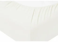 Hoeslaken Venturo 180x200cm - flanel - wit
